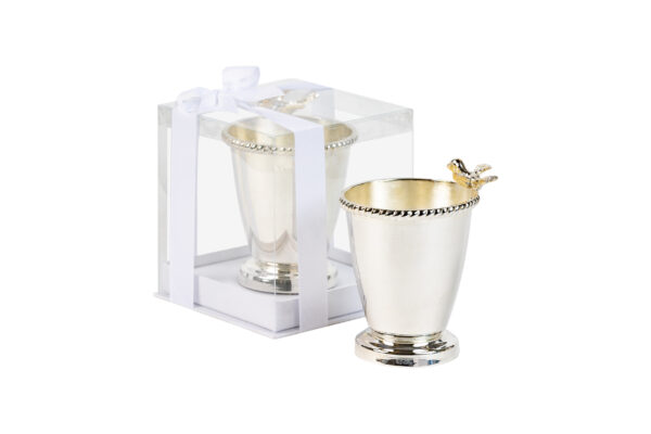 Silver Bird Vase